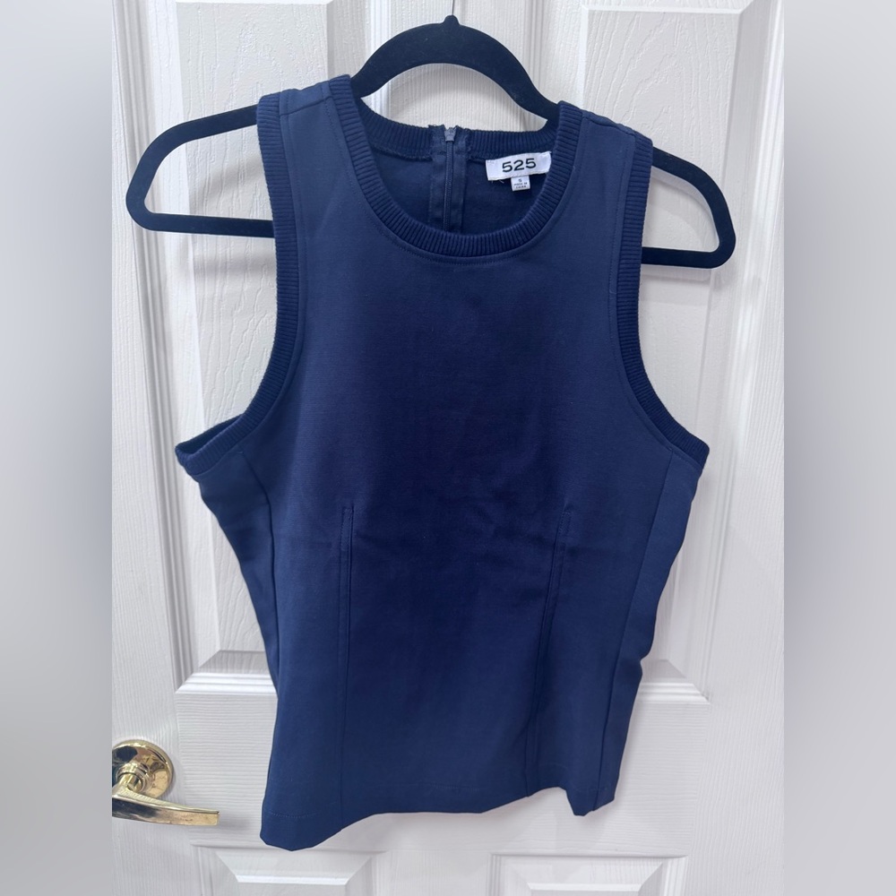 525 America Navy Blue Ribbed Tank Top